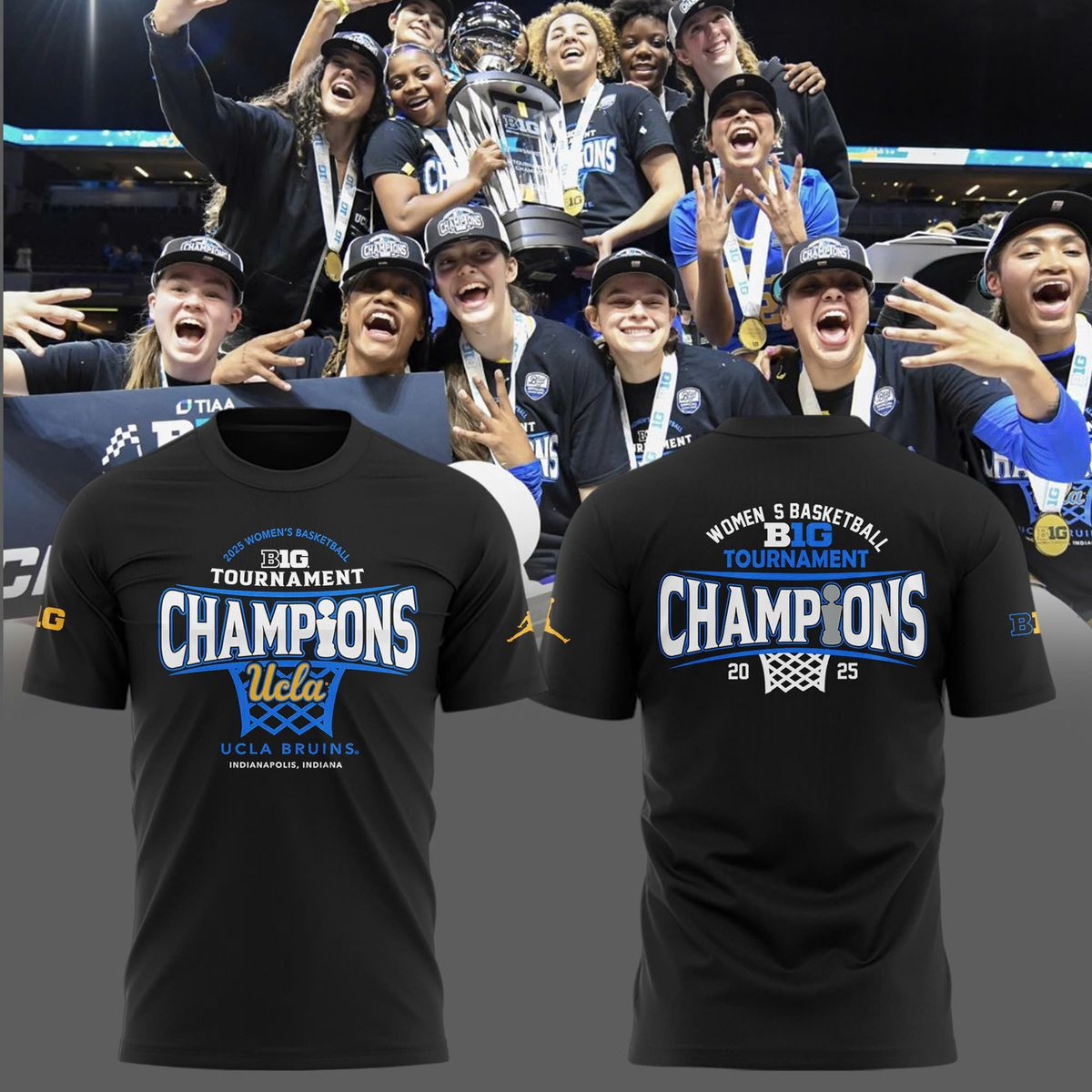 Women's Basketball Big Tournament Champions 2025 Shirt Cool Gifts For Basketball Fans-1