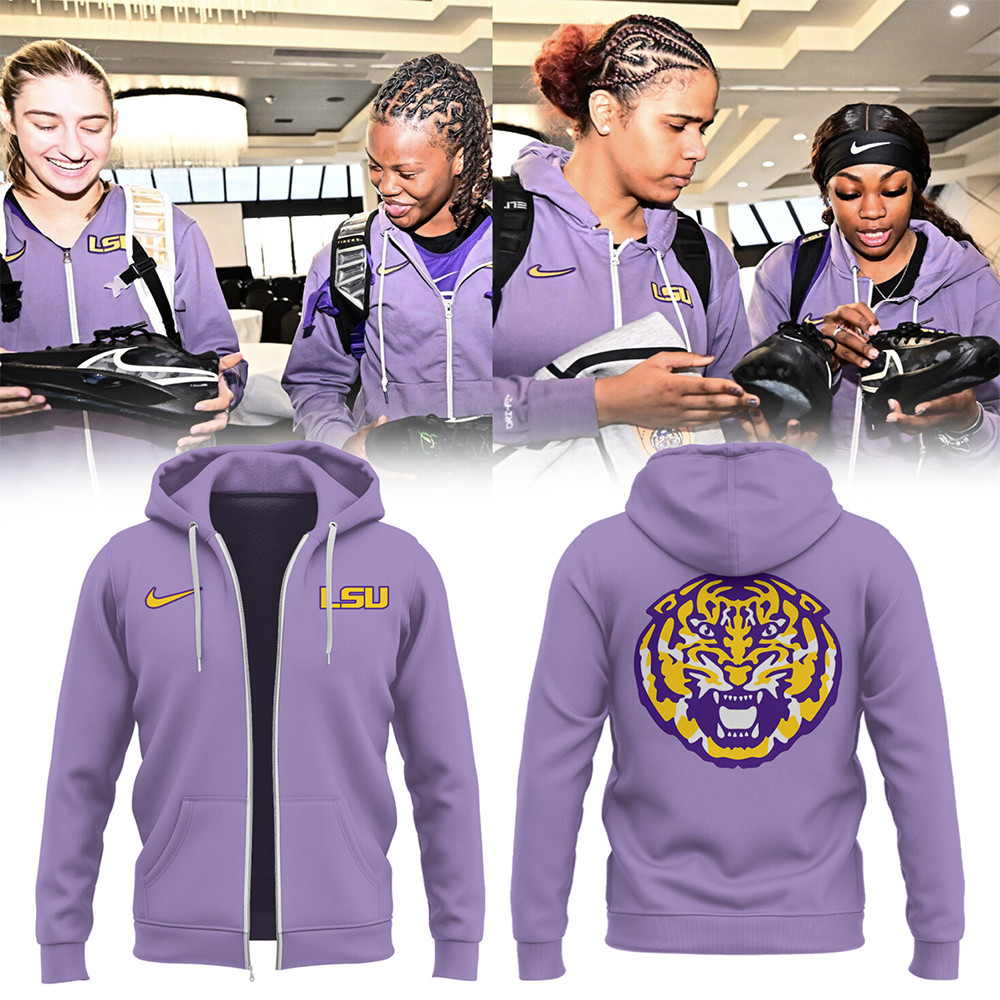 Women's Basketball Limited Zip Purple Hoodie-1