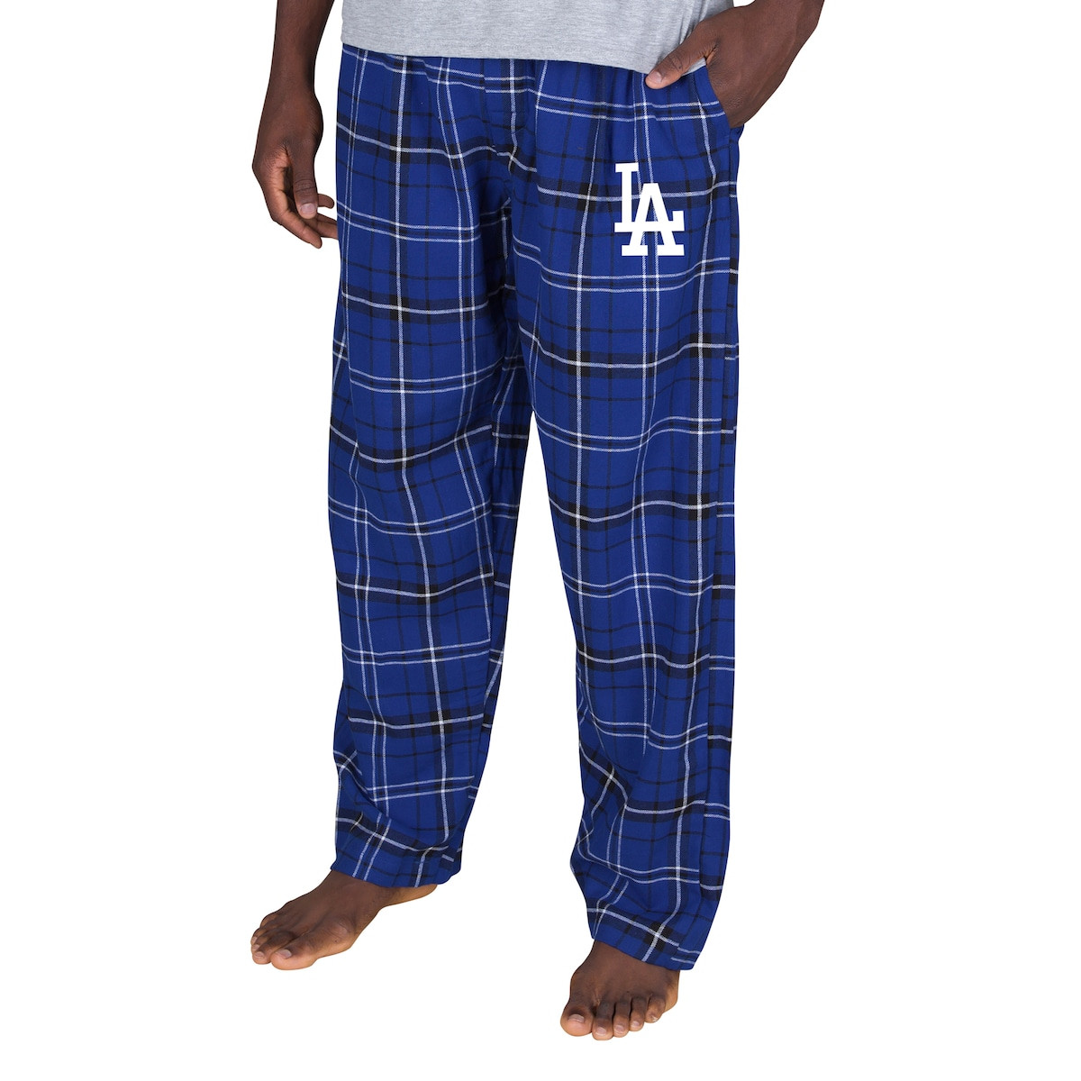World Series Merch 2025 Concepts Sport Royal Los Angeles Dodgers Ultimate Plaid Pants Fan Gift-1