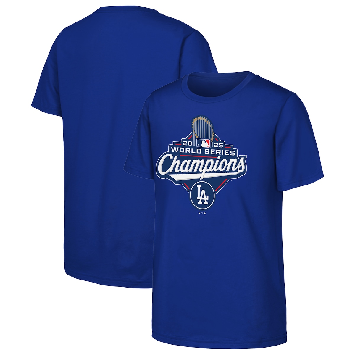 World Series Merch 2025 Los Angeles Dodgers 2025 World Series Champions Official Logo T-Shirt-1