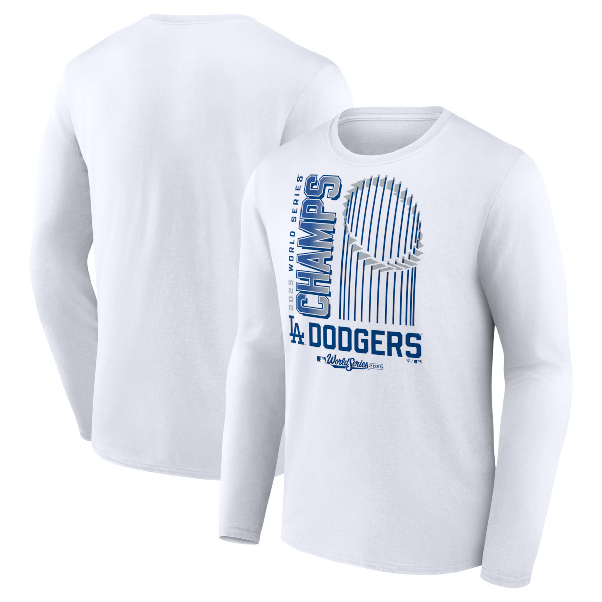 World Series Merch 2025 Los Angeles Dodgers 2025 World Series Champions Wild Pitch Long Sleeve T-Shirt-1