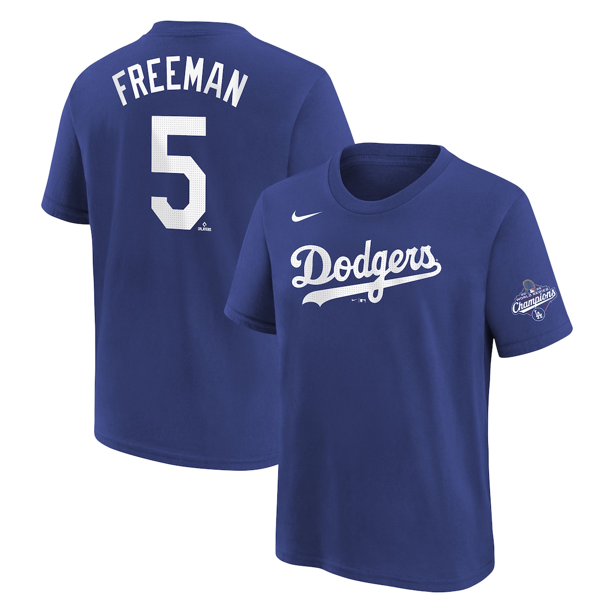 World Series Merch 2025 Los Angeles Dodgers Freddie Freeman Nike World Series Champions T-Shirt-1