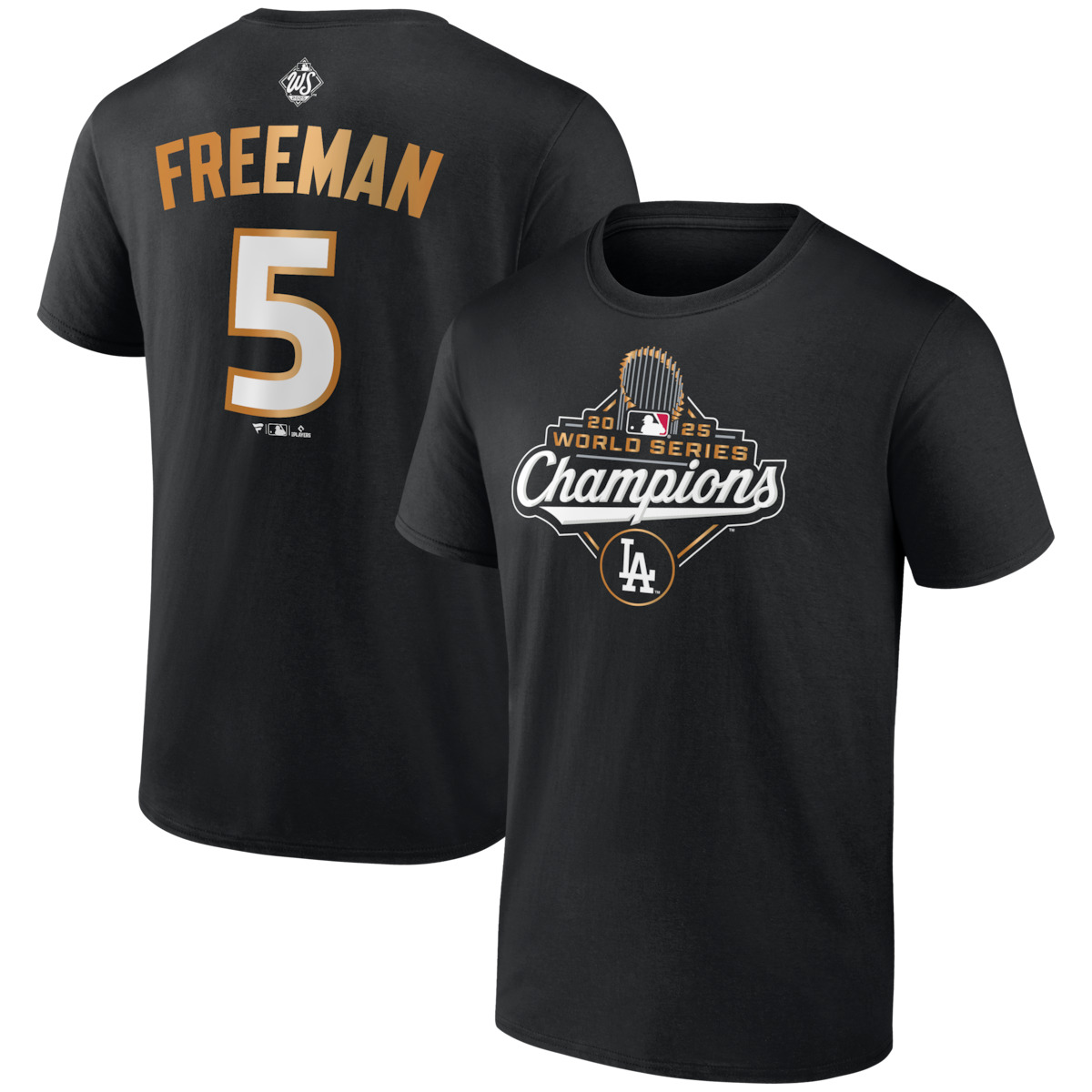 World Series Merch 2025 Los Angeles Dodgers Freddie Freeman World Series Champions T-Shirt-1