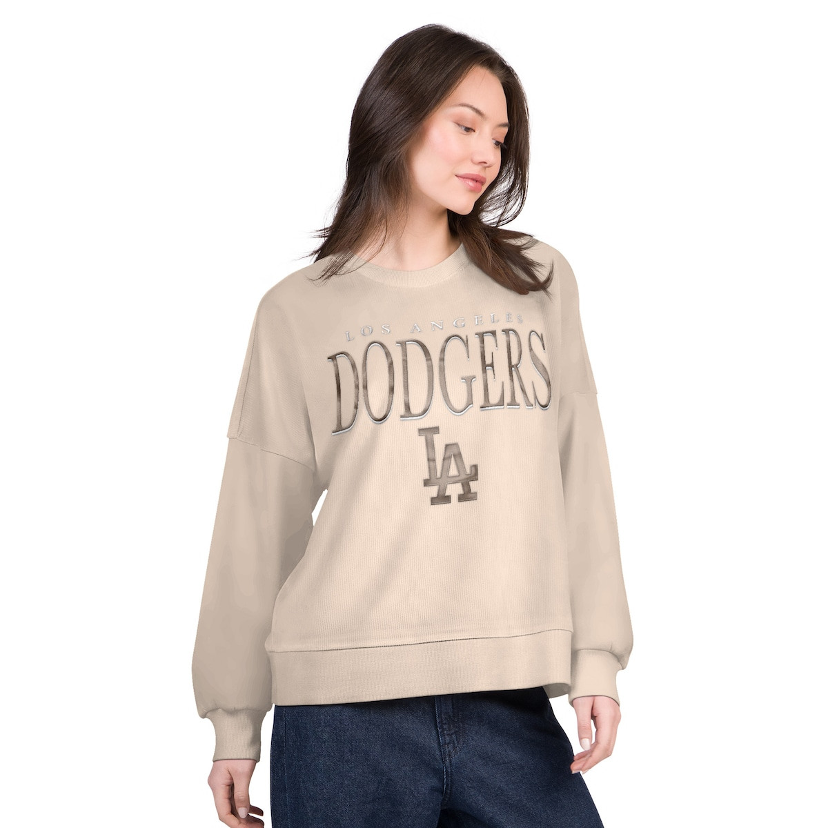 World Series Merch 2025 Los Angeles Dodgers G-III 4Her By Carl Banks Vet II Sweatshirt Fans Gifts-1