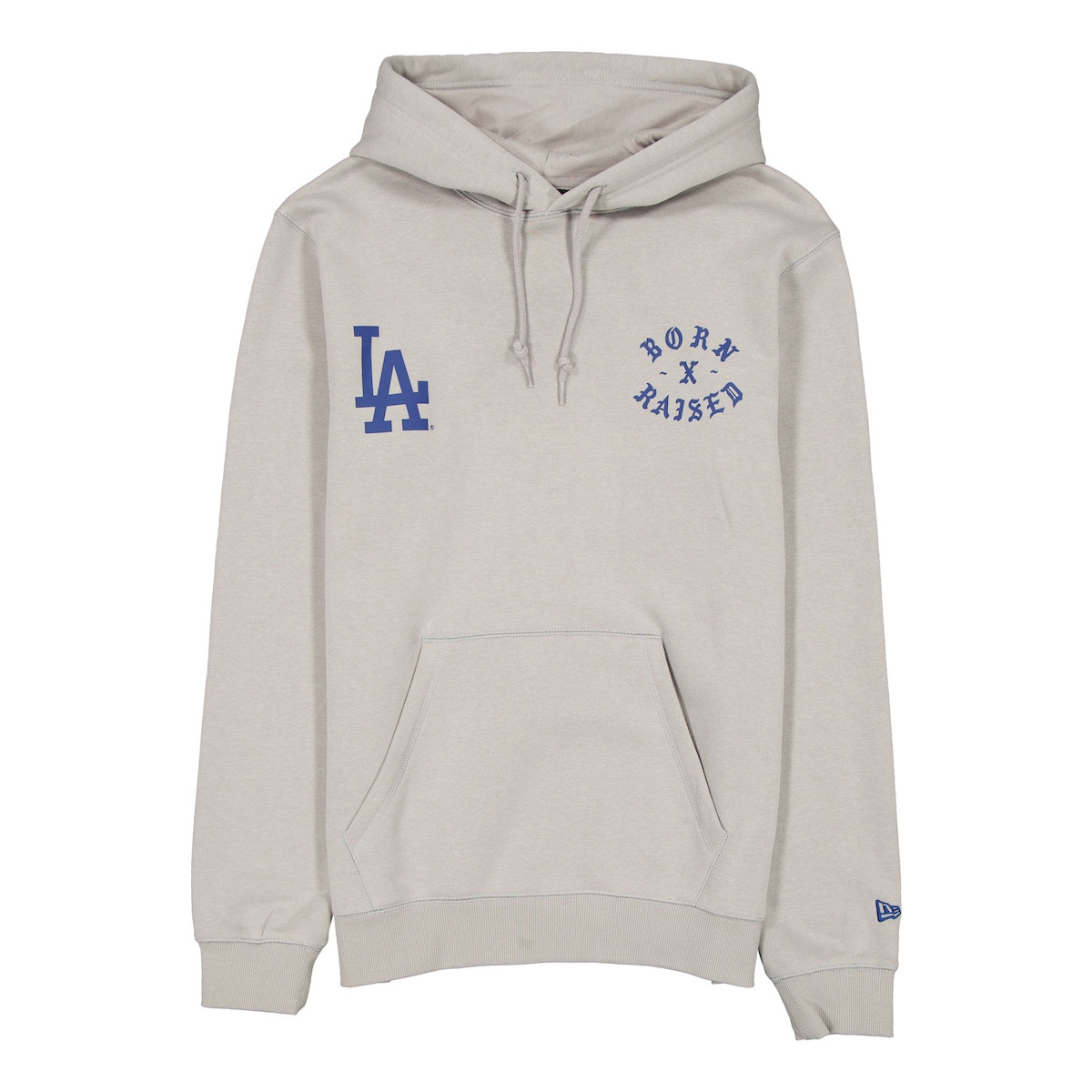 World Series Merch 2025 Los Angeles Dodgers New Era Born x Raised Let's Go Dodgers Hoodie-1