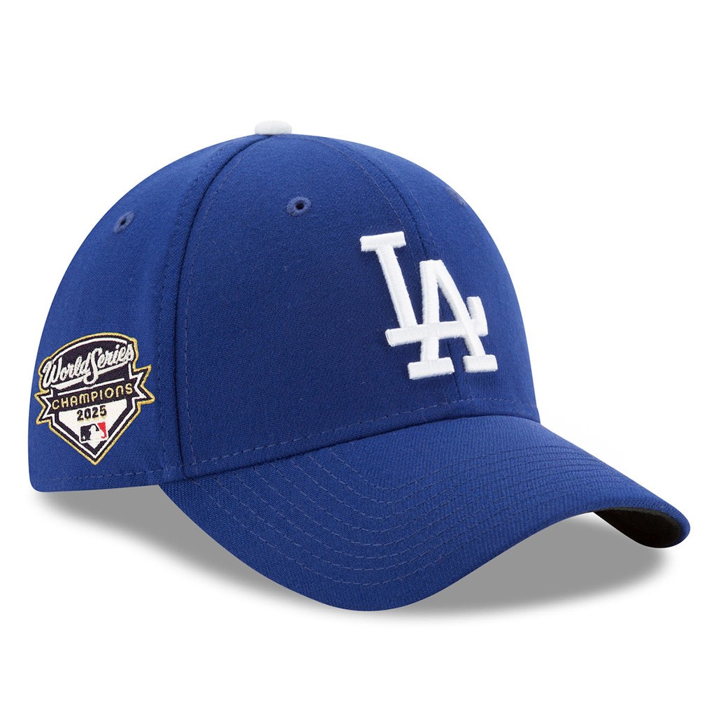 World Series Merch 2025 Los Angeles Dodgers New Era Royal 2025 World Series Champions Hat Embroidered-1