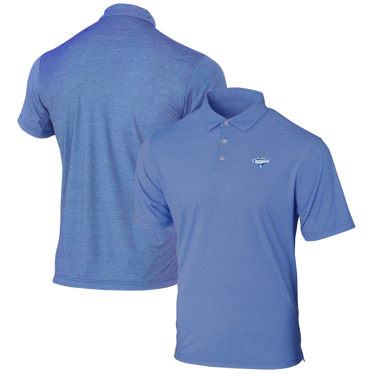 World Series Merch 2025 Los Angeles Dodgers Powder Blue World Series Champions Polo Shirt-1