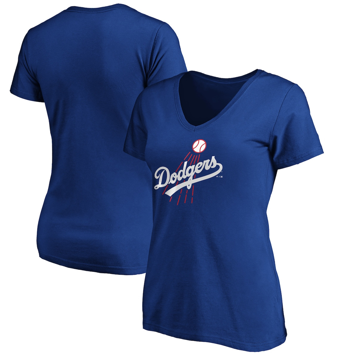 World Series Merch 2025 Los Angeles Dodgers Royal Cooperstown Collection Huntington Logo V-Neck-1