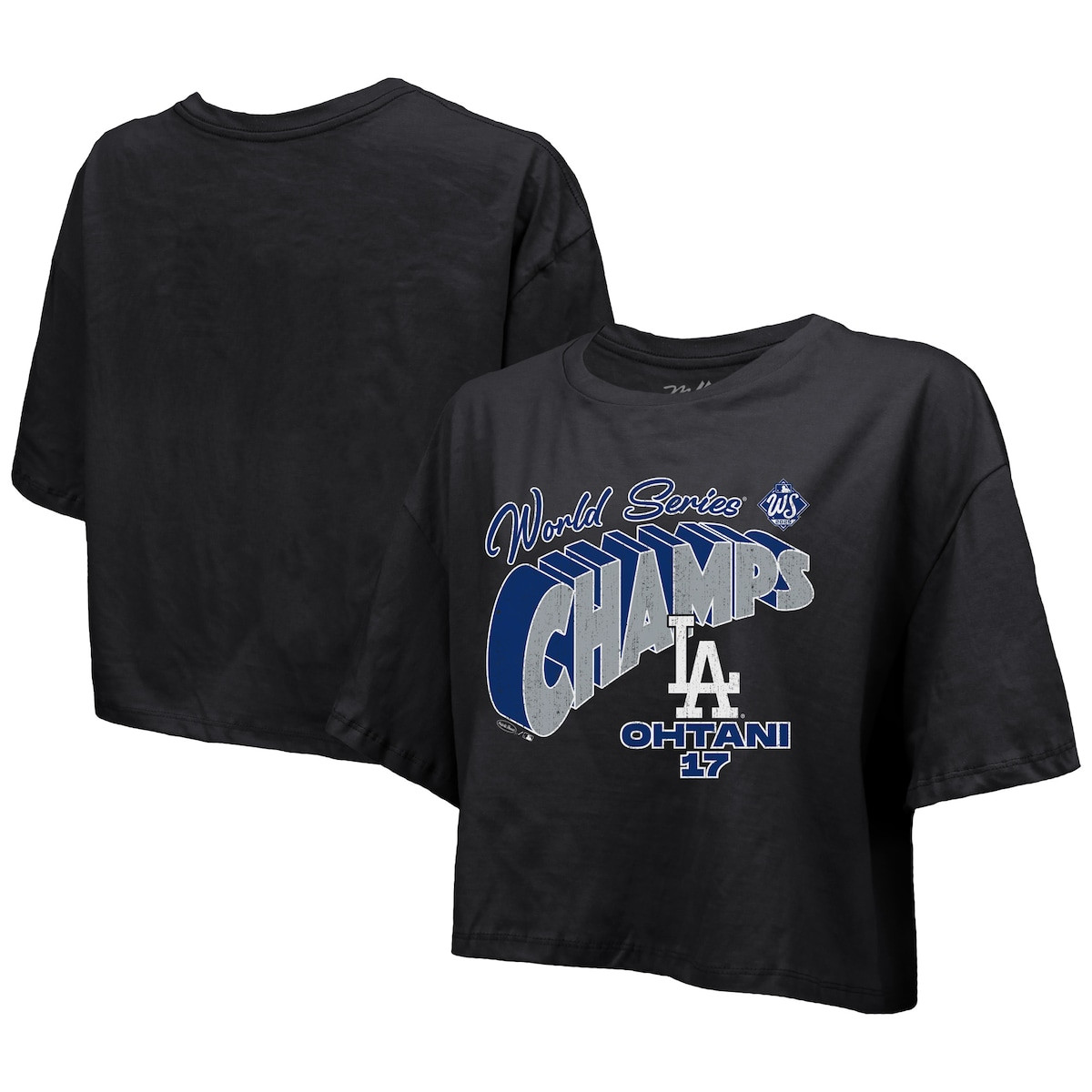 World Series Merch 2025 Los Angeles Dodgers Shohei Ohtani 2025 World Series Champions Cropped Shirt-1