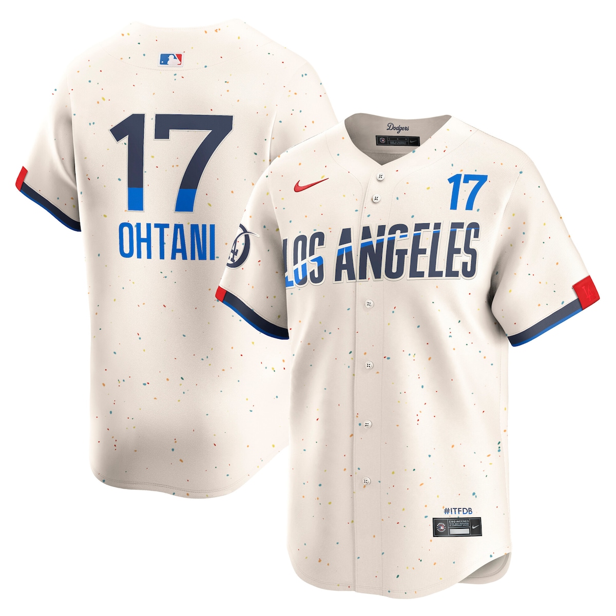 World Series Merch 2025 Los Angeles Dodgers Shohei Ohtani Nike Cream City Connect Player Jersey-1