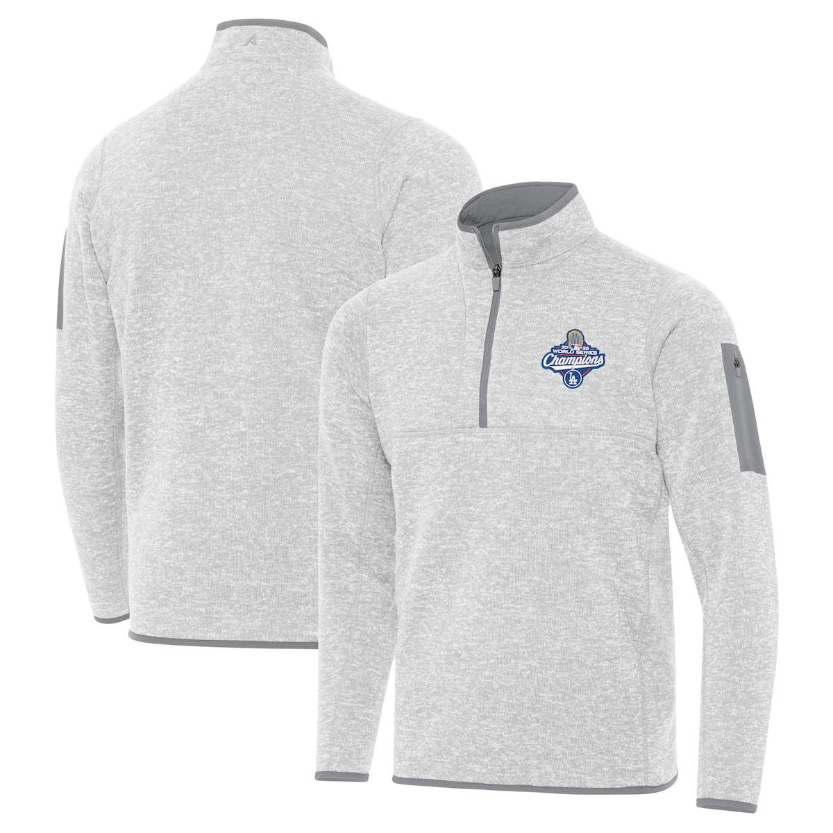 World Series Merch 2025 Los Angeles Dodgers World Series Champions Fortune Quarter Zip Jacket-1