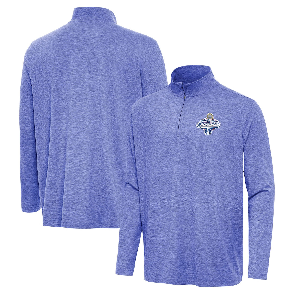 World Series Merch 2025 Los Angeles Dodgers World Series Champions Hunk Quarter Zip Gifts-1