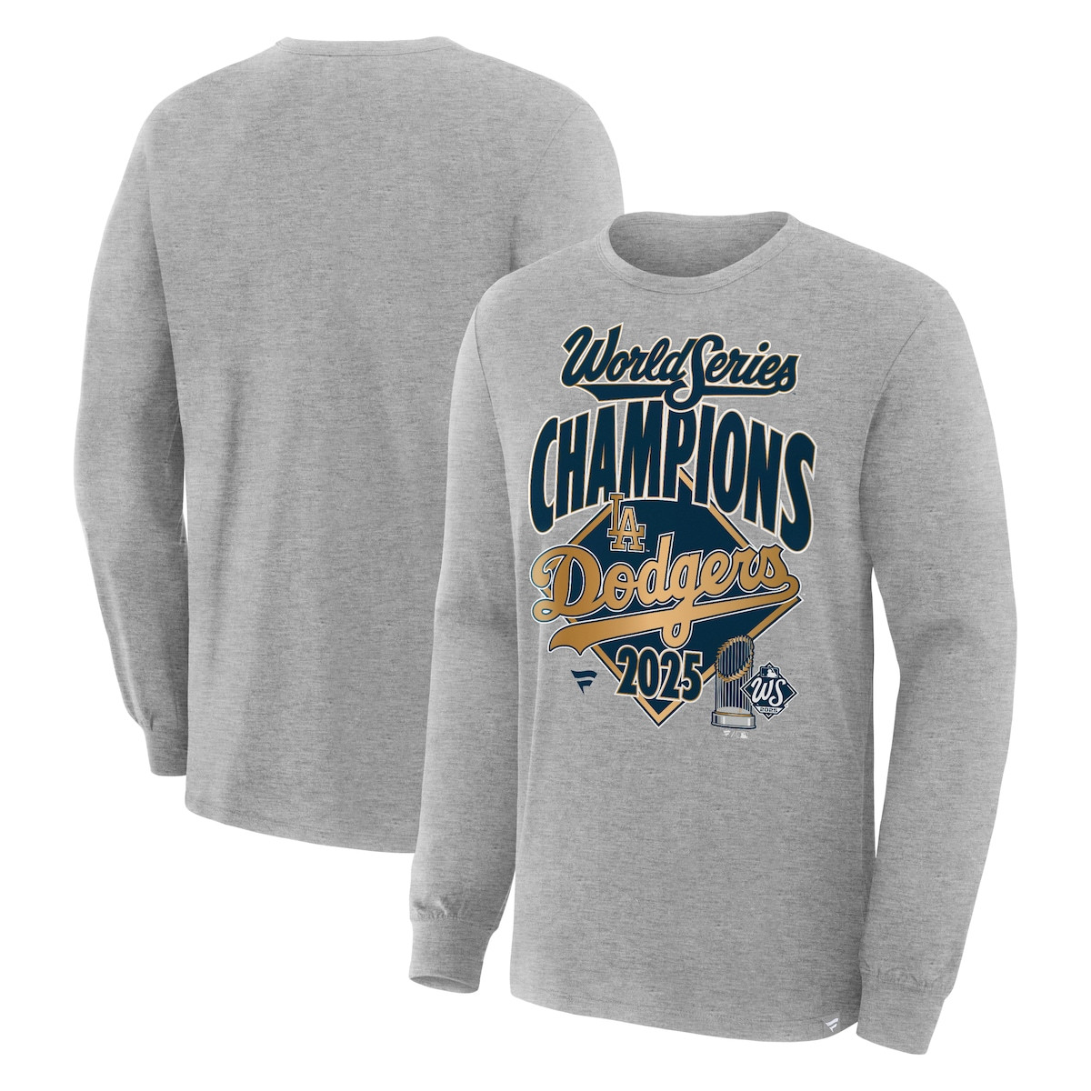 World Series Merch 2025 Los Angeles Dodgers World Series Champions Locker Room Long Sleeve Shirt-1