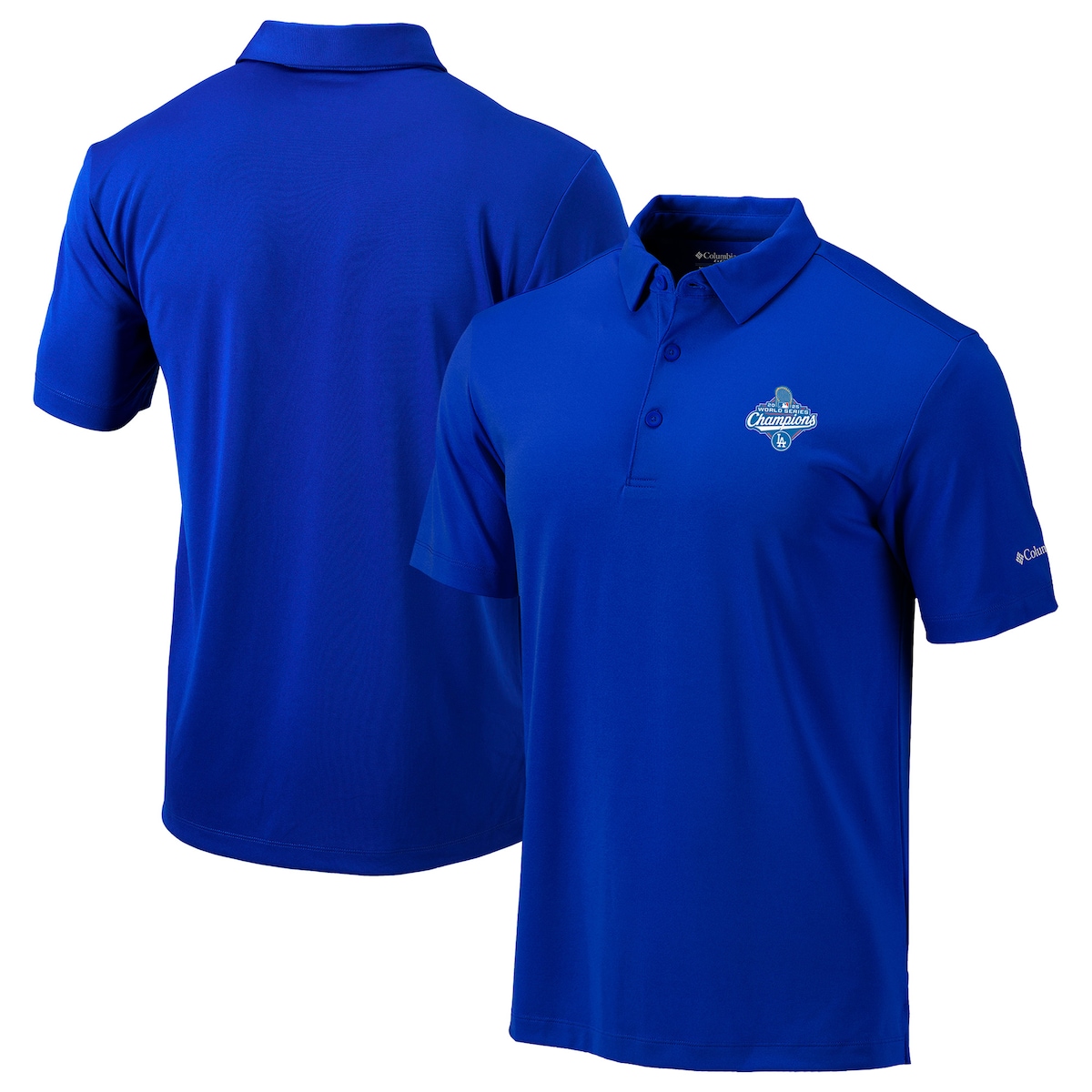 World Series Merch 2025 Los Angeles Dodgers World Series Champions Omni Wick Drive Polo Shirt-1