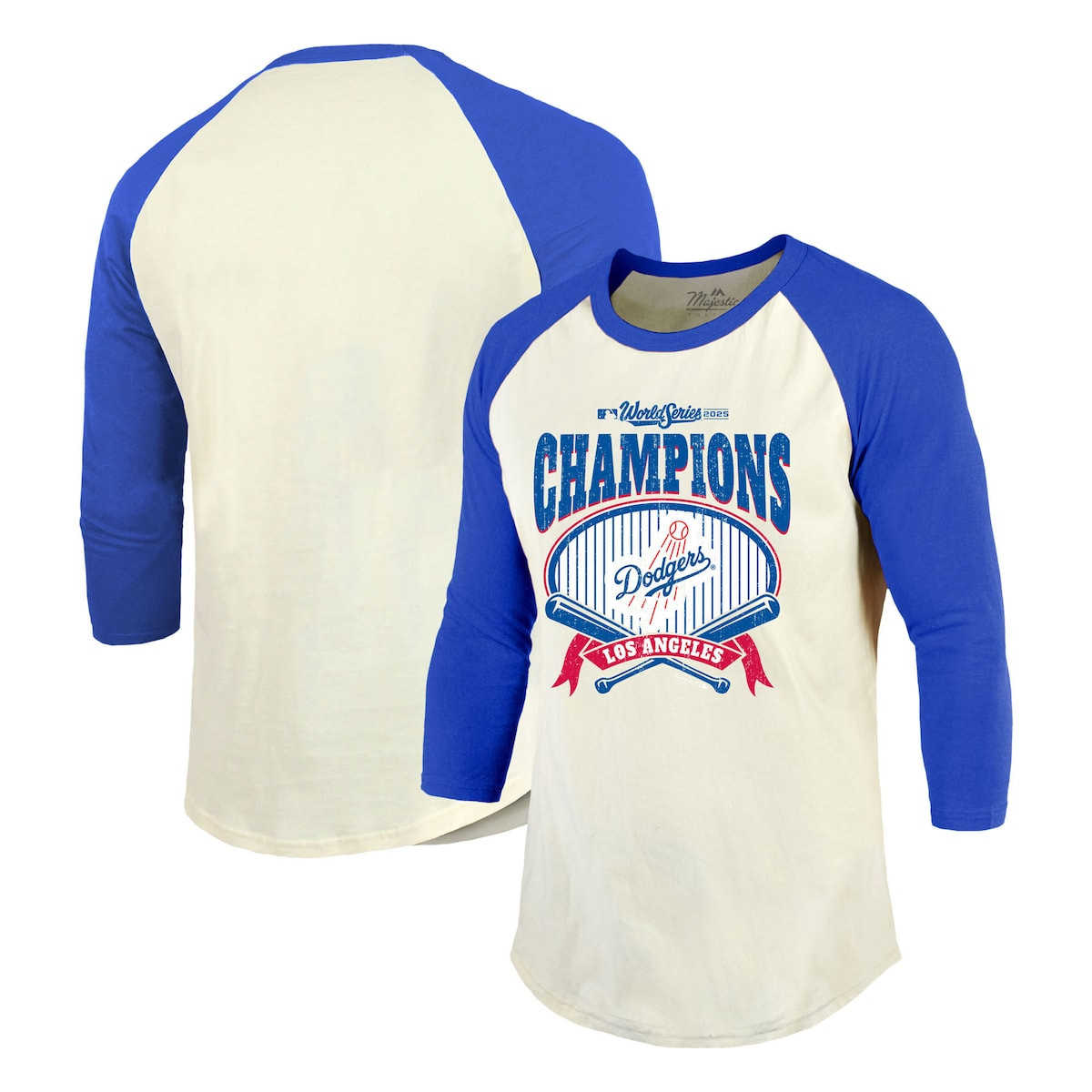 World Series Merch 2025 Los Angeles Dodgers World Series Champions Raglan Shirt Gifts For Fans-1