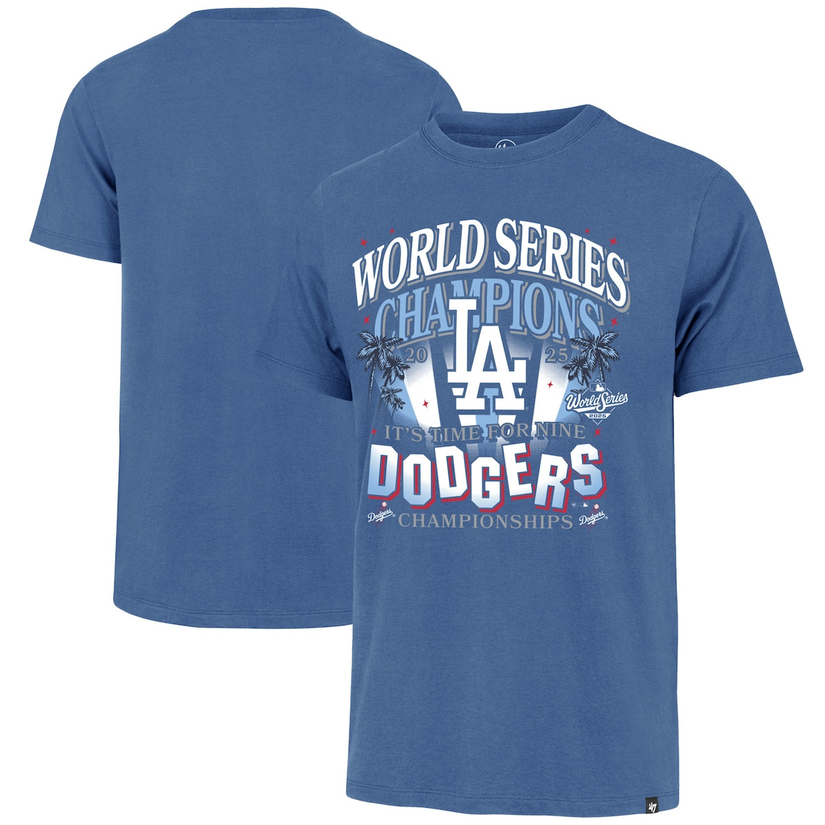 World Series Merch 2025 Los Angeles Dodgers World Series Champions Spotlights Franklin T-Shirt-1