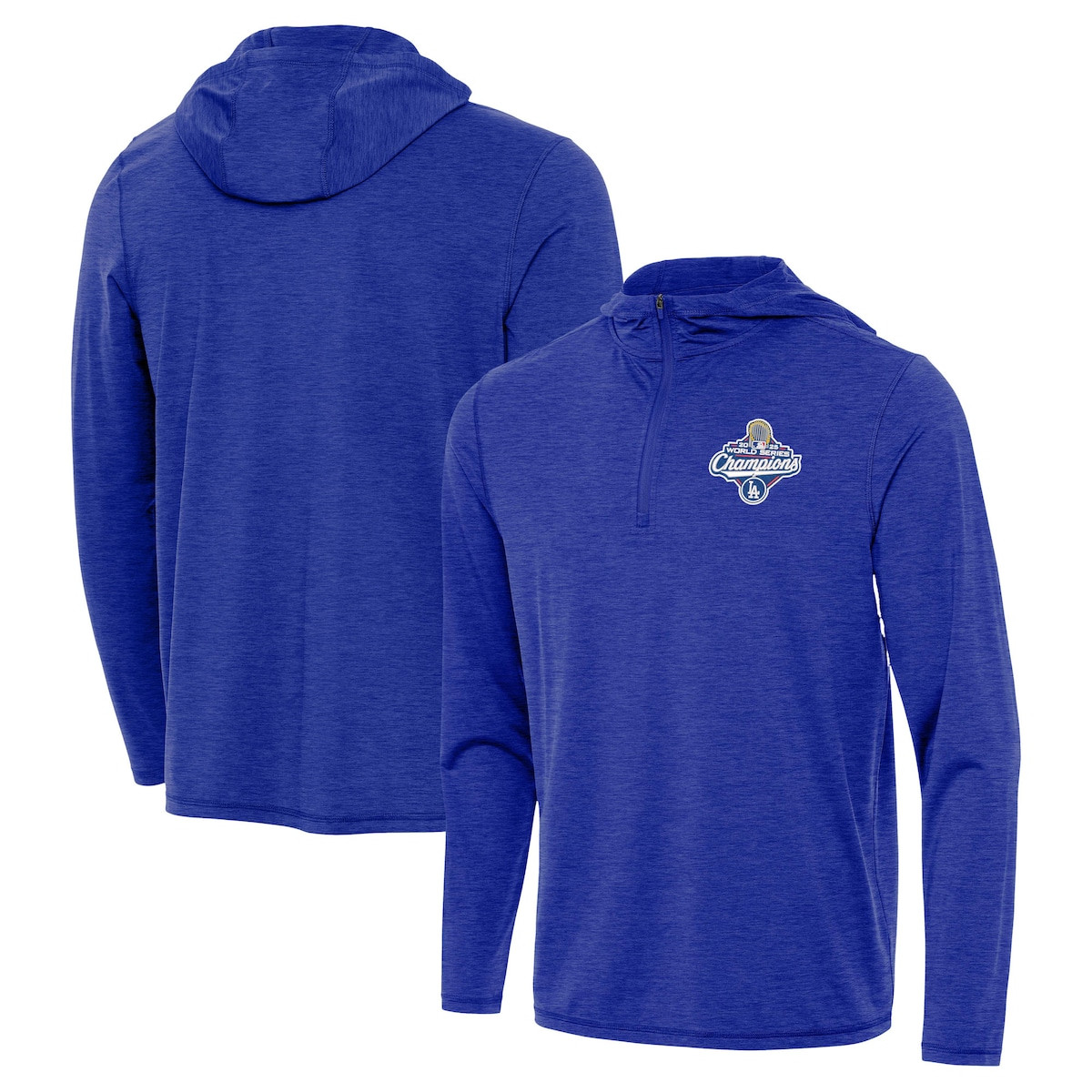 World Series Merch 2025 Los Angeles Dodgers World Series Champions Tidy Quarter Zip Hoodie-1
