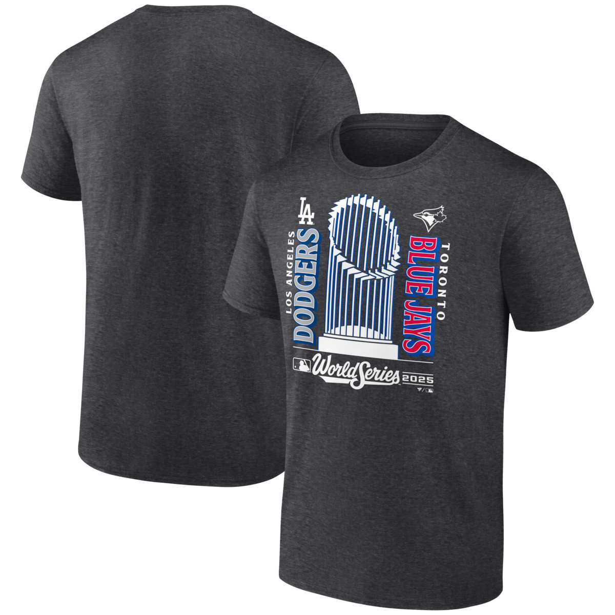 World Series Merch 2025 Los Angeles Dodgers vs Toronto Blue Jays Changeup Matchup T-Shirt-1