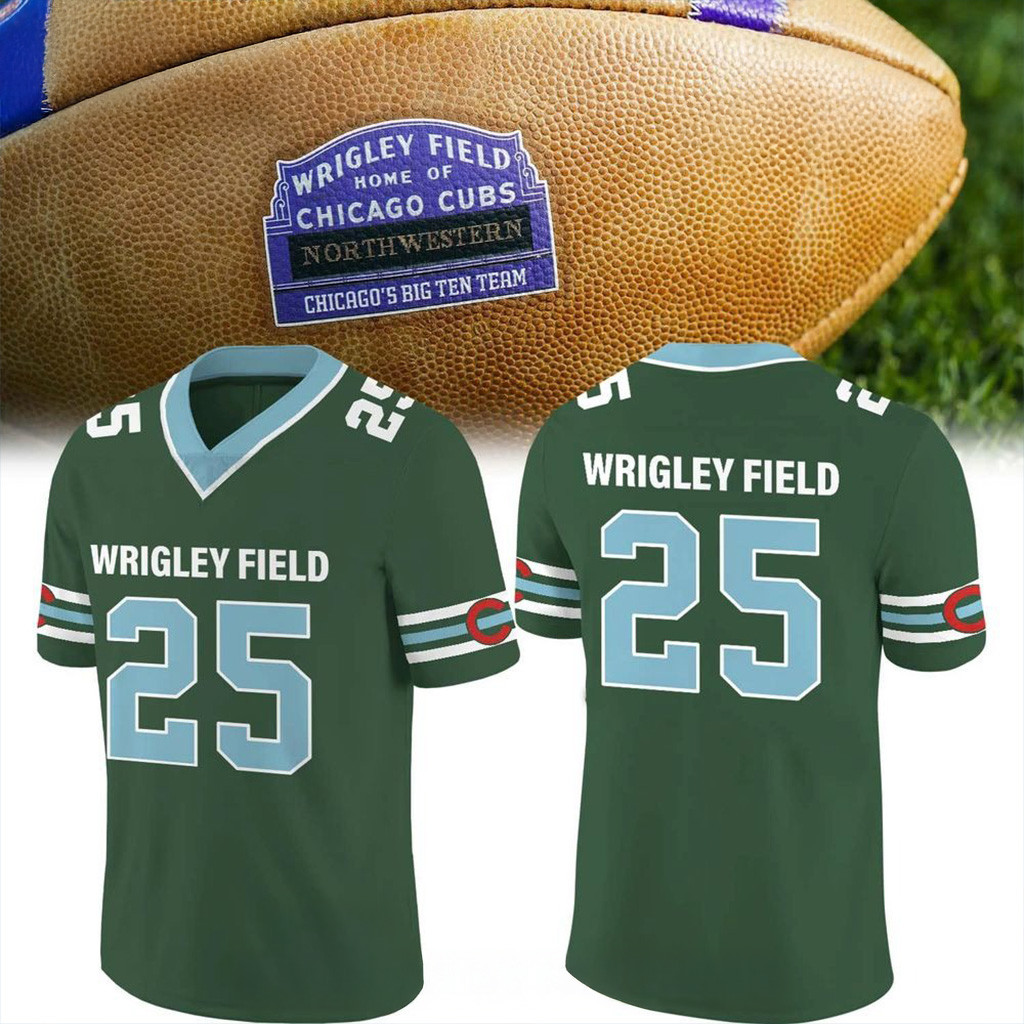 Wrigley Field Home Of Chicago Club Football Jersey Fan Merch Present For Husband-1