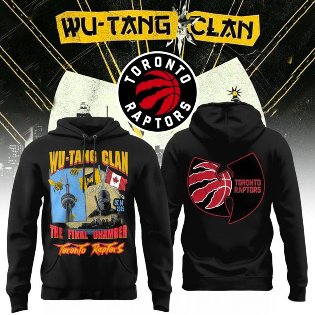 Wu-Tang Clan x Toronto Raptor Hoodie Fan Merch Best Gifts For Husband-1