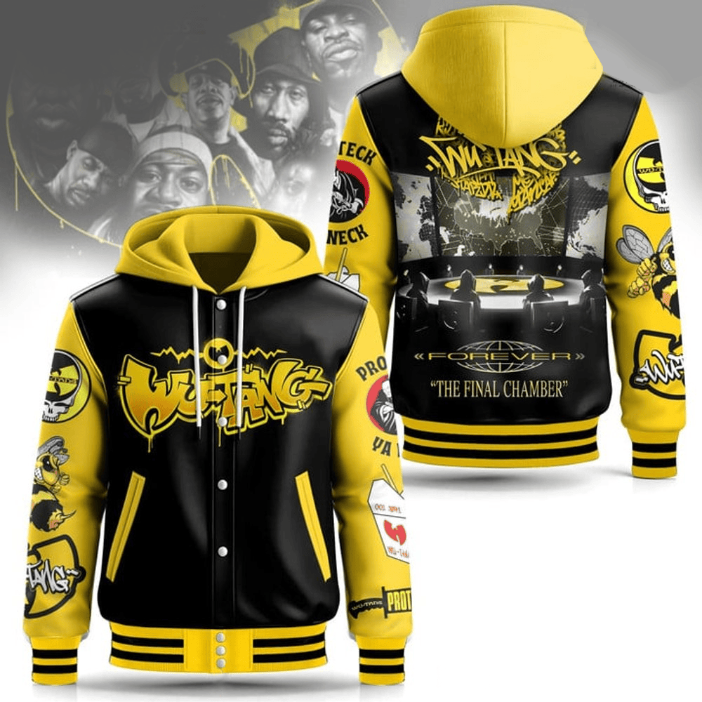 Wu-Tang Forever Final Chamber 2025 Hooded Varsity Jacket Wu-Tang Merch Best Father's Day Gifts-1