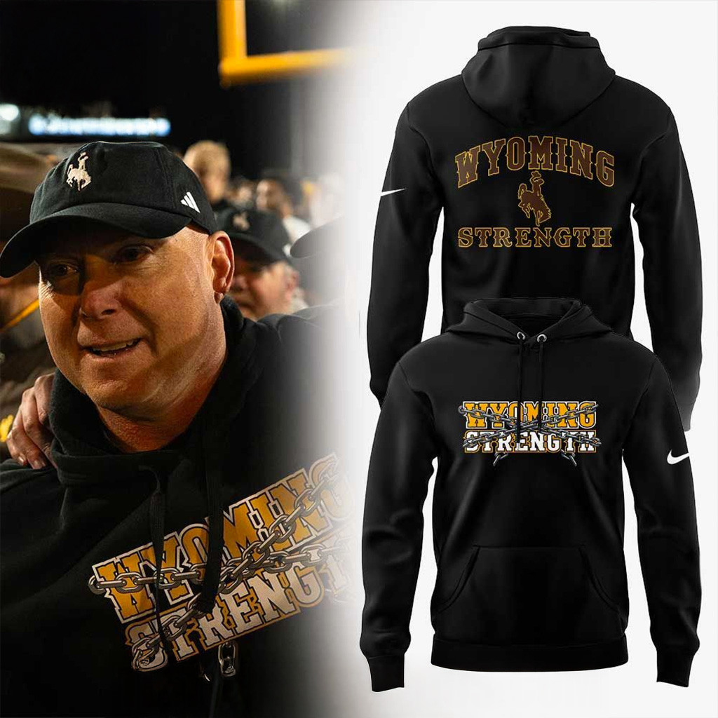 Wyoming Cowboy Strength 2025 Hoodie Wyoming Cowboys Merch Christmas Gifts For Guys-1