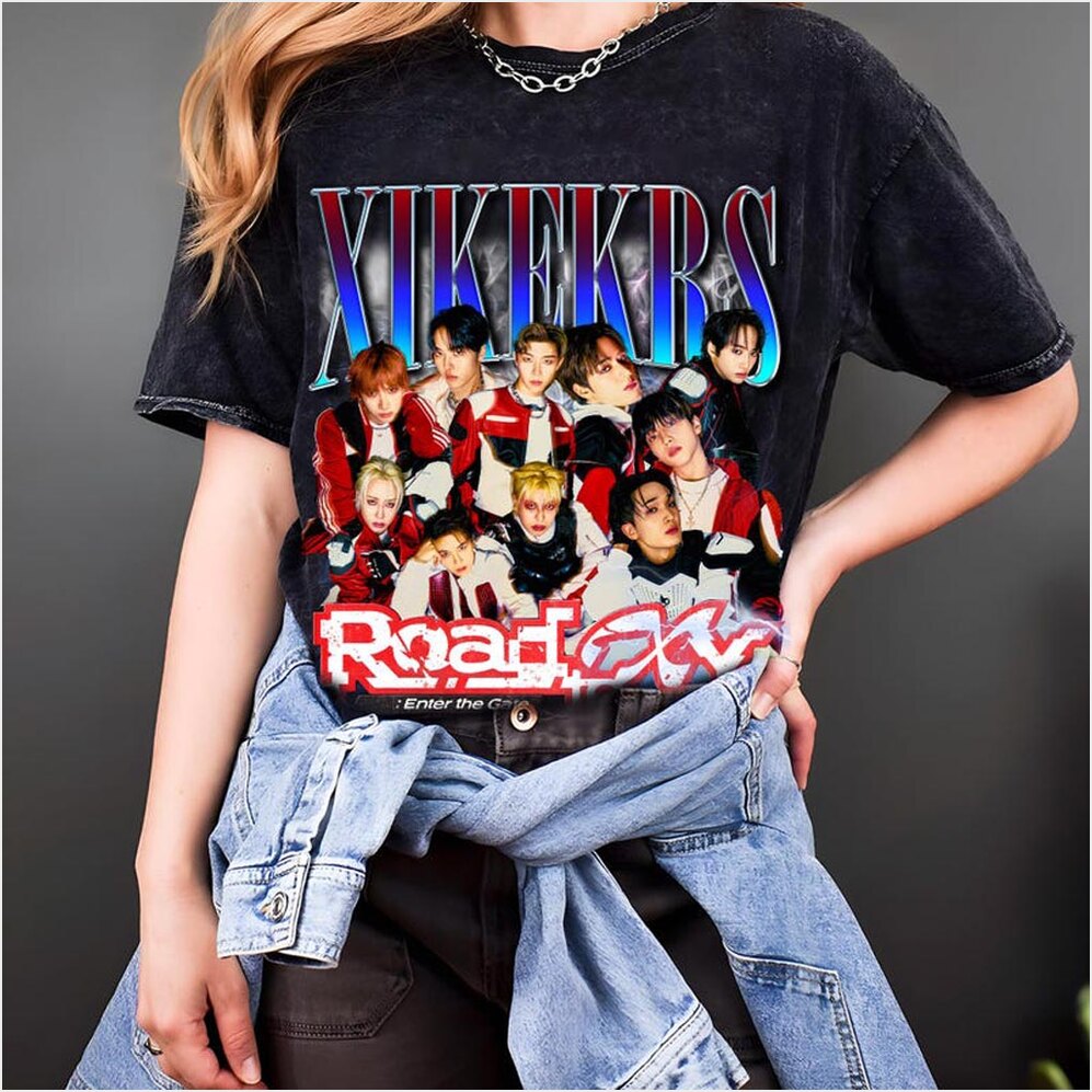Xikers 2025 World Tour Mineral Wash Shirt Xikers Road To XY Enter The Gate T-Shirt Gifts-1