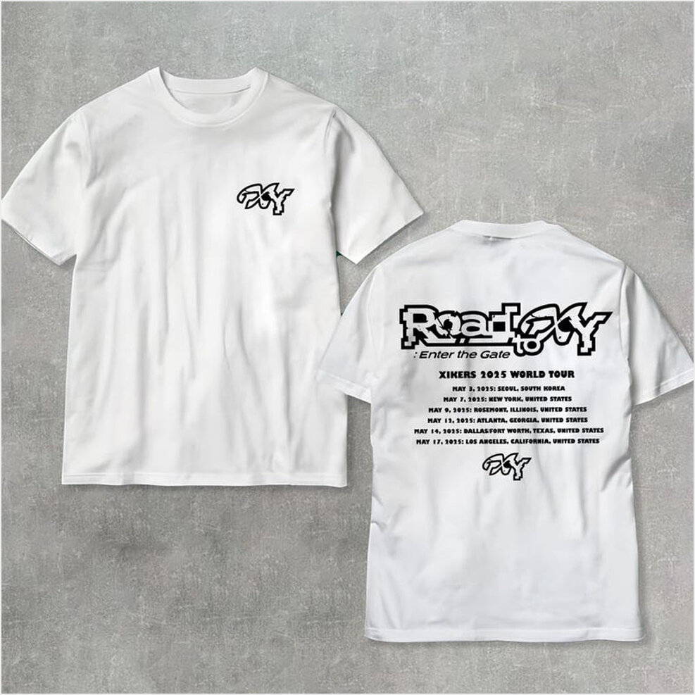 Xikers 2025 World Tour Shirt Xikers Road To XY Enter The Gate T-Shirt Road To XY Tour Merch-1