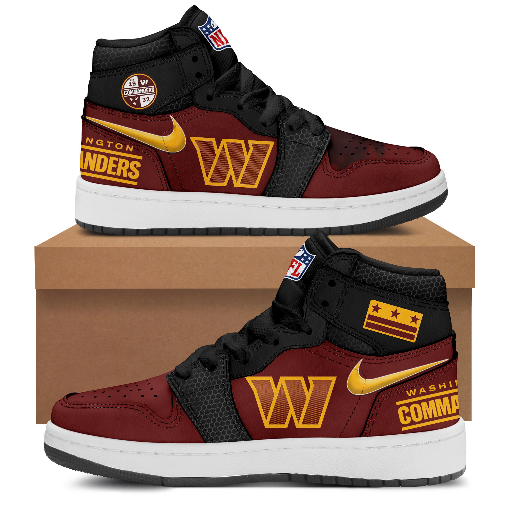 Xxwashington Commanders 2025 Black Threads Premium Limited Shoes Football Related Gifts-1 Xxwashington Commanders 2025 Black Threads Premium Limited Shoes Football Related Gifts-1