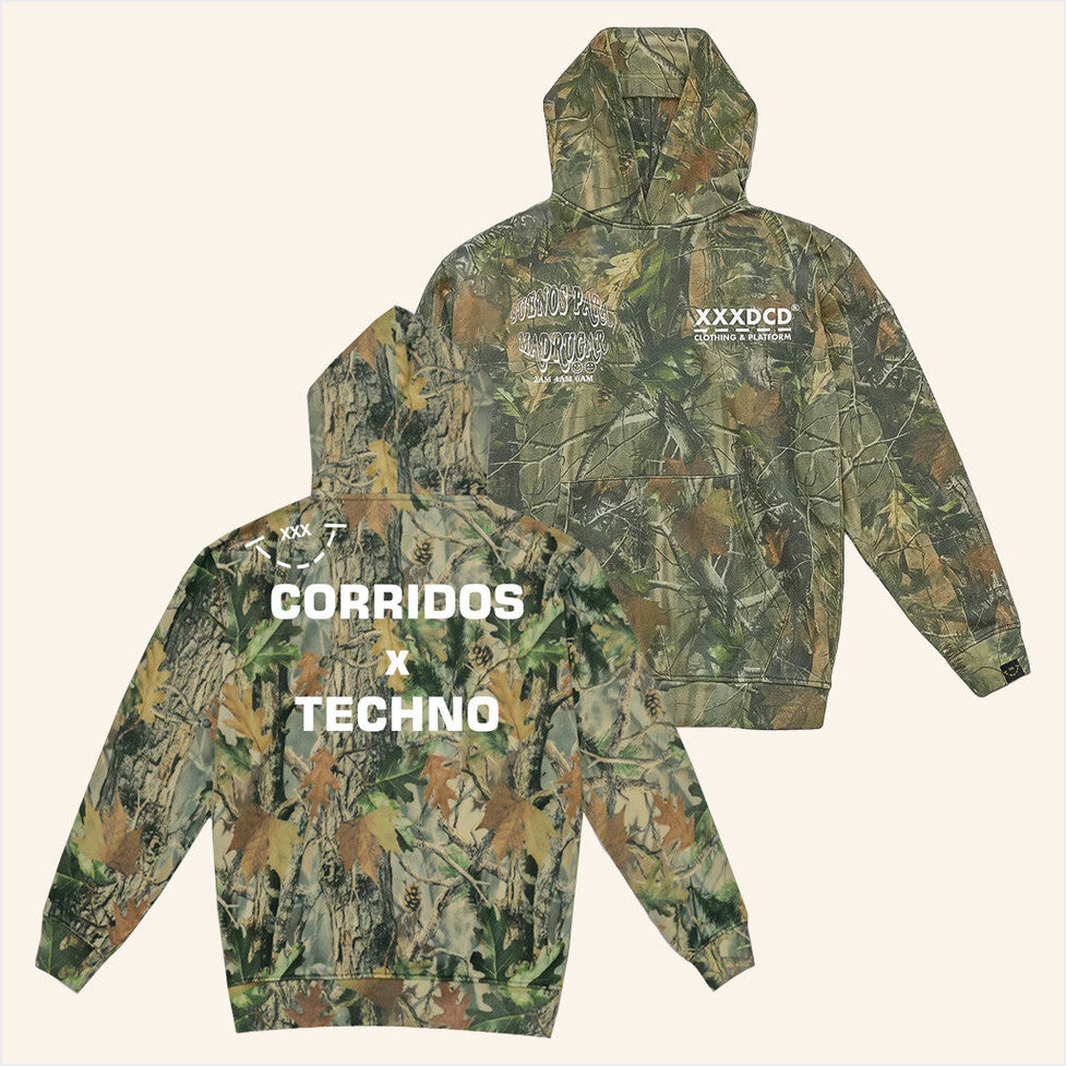 Xxxdcd Merch Corridos X Techno Forest Camo Hoodie Best Gifts For Dad Birthday Gifts For Besties-1