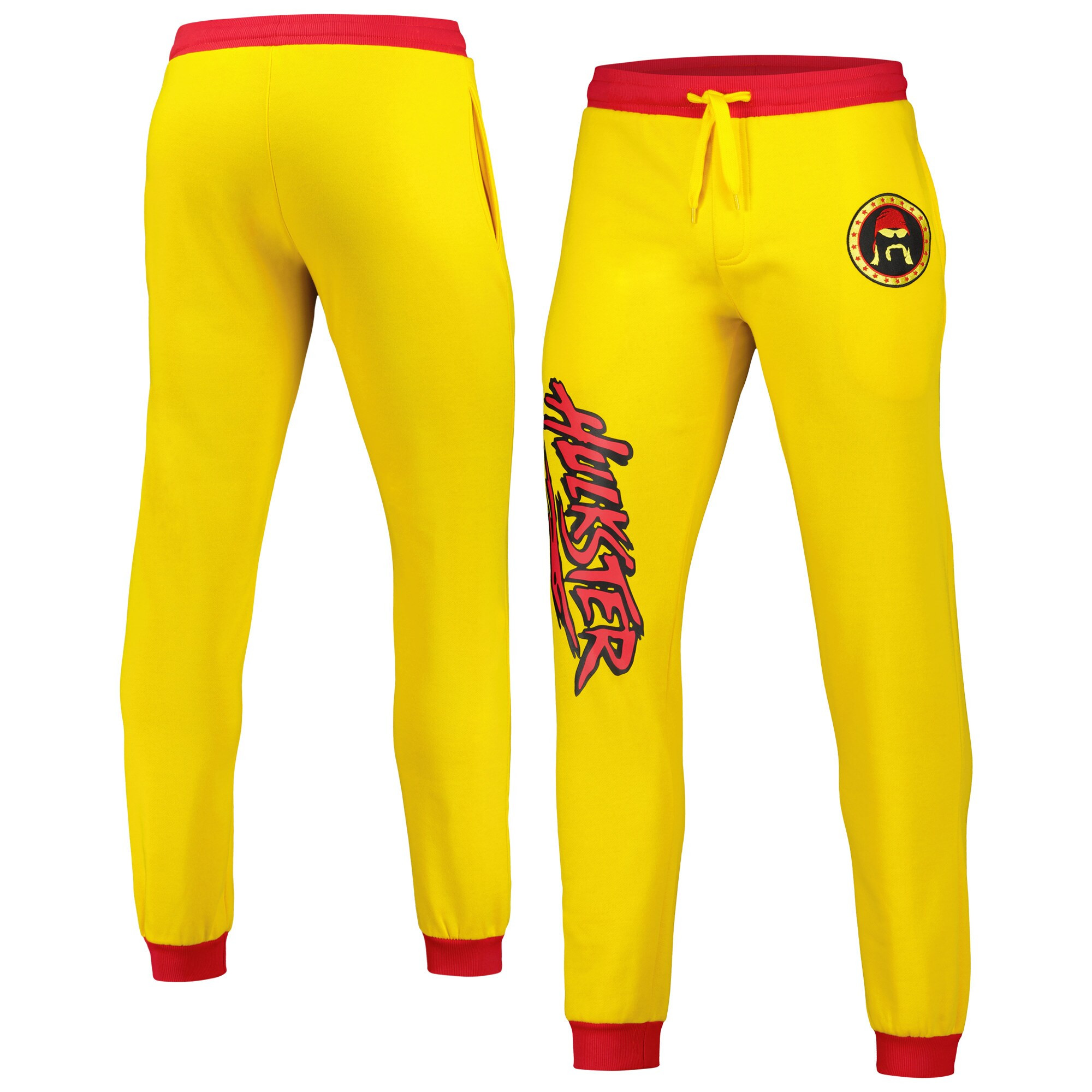 Yellow Hulk Hogan Chenille Sweatpants Hulk Hogan Merch-1