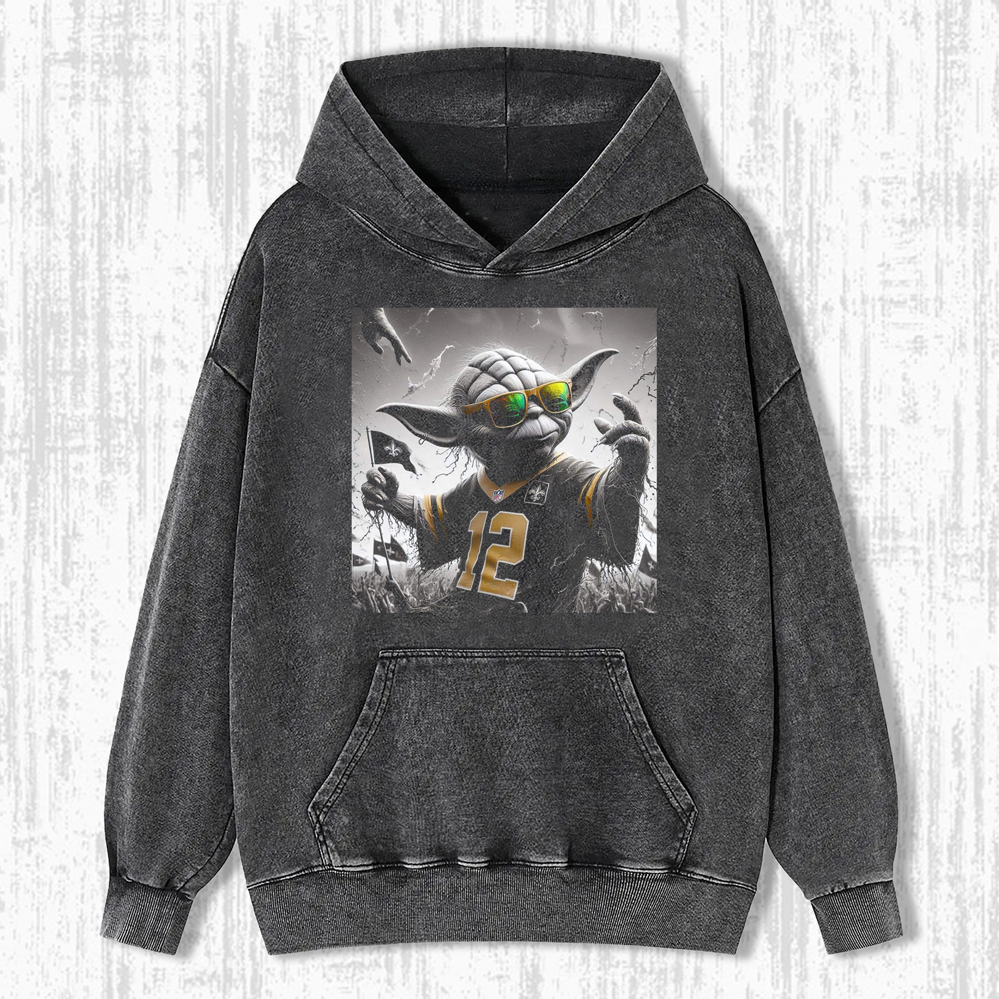 Yoda New Orleans Saints Hoodie Gifts For Star Wars Enthusiasts-1