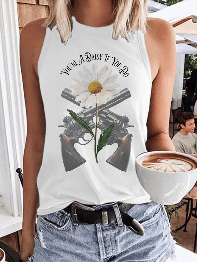 You're A Daisy If You Do Muscle Tank Western Doc Holiday Apparel Gifts For Mom-1