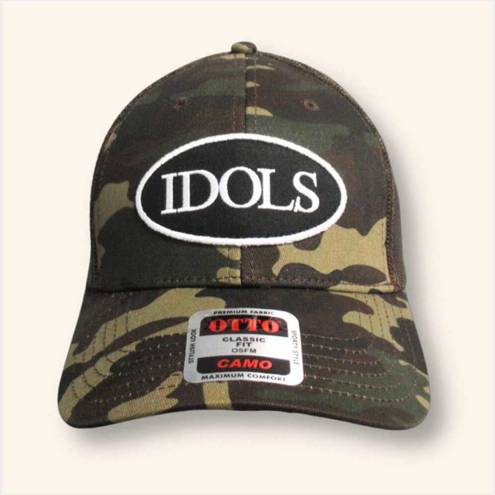 Yungblud Merch Idols Embroidered Camo Trucker Hat Birthday Gifts For Father Gifts For Friends-1