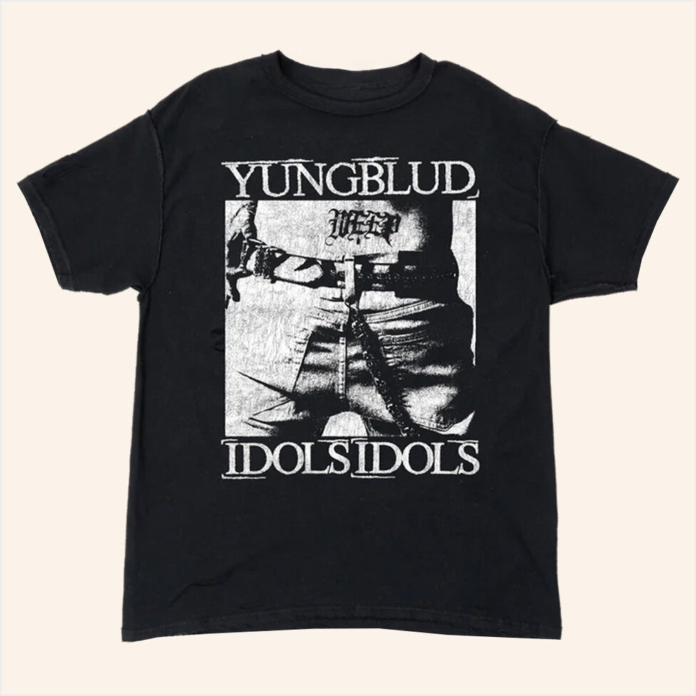 Yungblud Merch Idols Tattoo T-Shirt Birthday Gift Ideas For Husband Gifts For Friends Christmas Presents-1