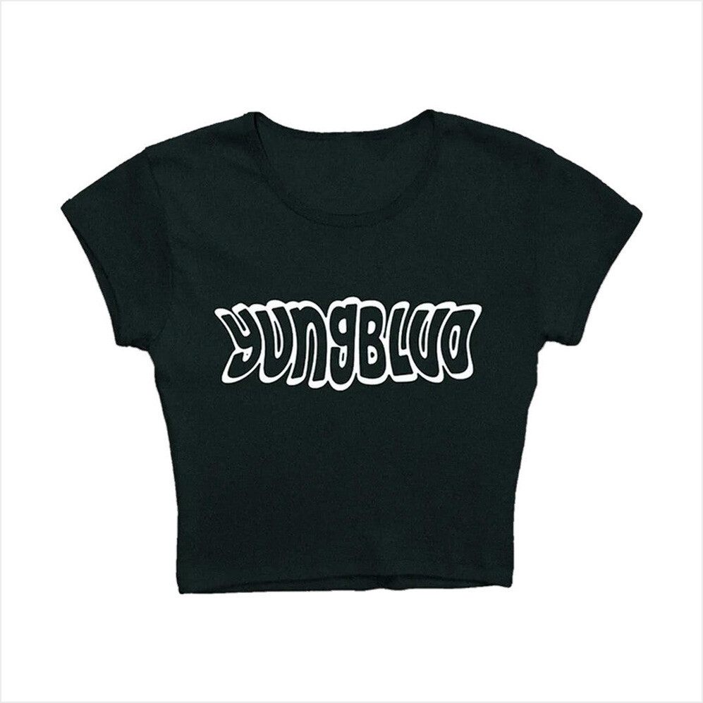 Yungblud Merch Warped Logo Cropped T-Shirt Gifts For Music Fans Birthday Gifts For Friends-1