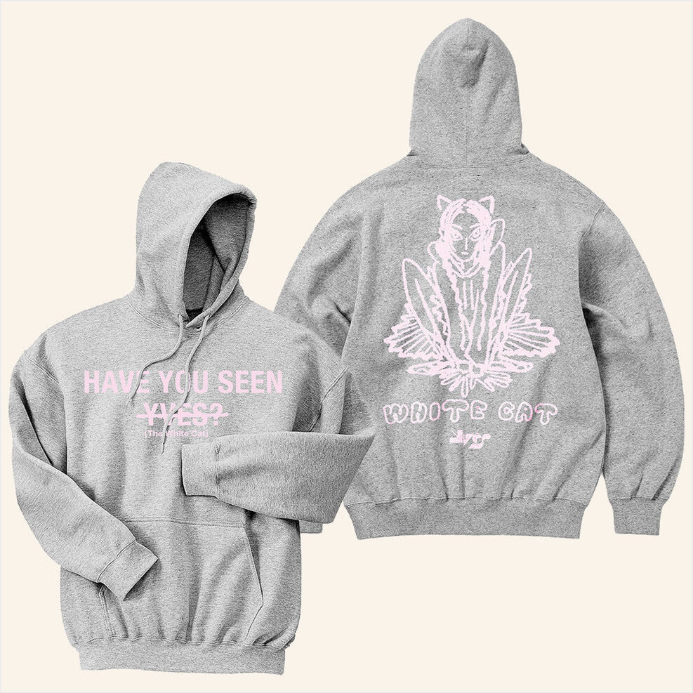 Yves Merch 2025 Apple Cinnamon Crunch Tour Hoodie White Cat Hoodie Gifts For Her Gifts For BFF-1