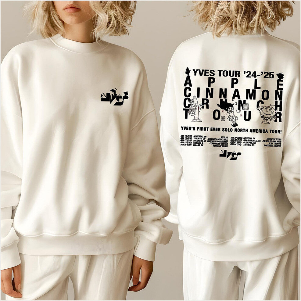 Yves Merch 2025 Sweatshirt Apple Cinnamon Crunch Yves Merch Gifts For Friends Gifts For Sister-1
