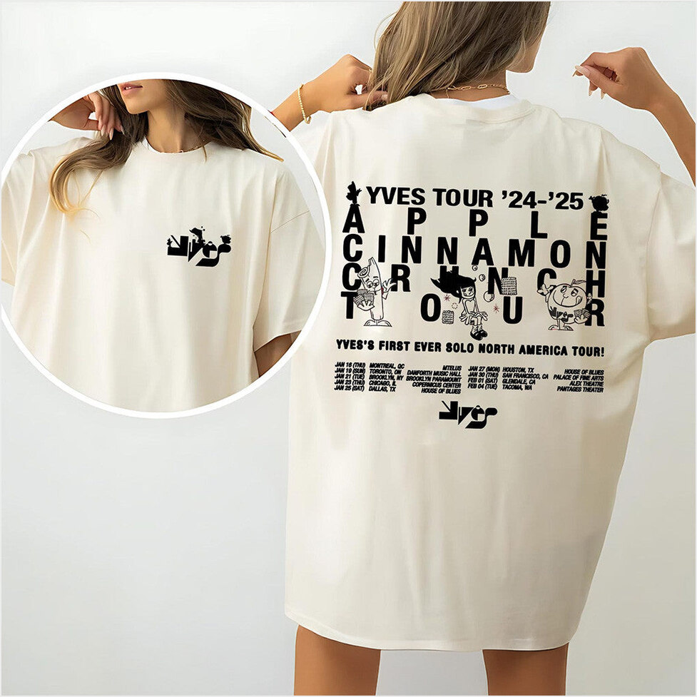 Yves Merch 2025 T-Shirt Apple Cinnamon Crunch Yves Merch Gifts For Daughter Gifts For Friends-1