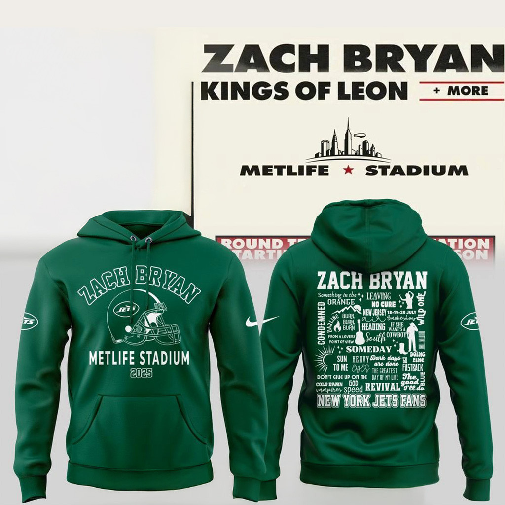Zach Bryan X New York Jets Hoodie 2025 Presents For Football Fans-1
