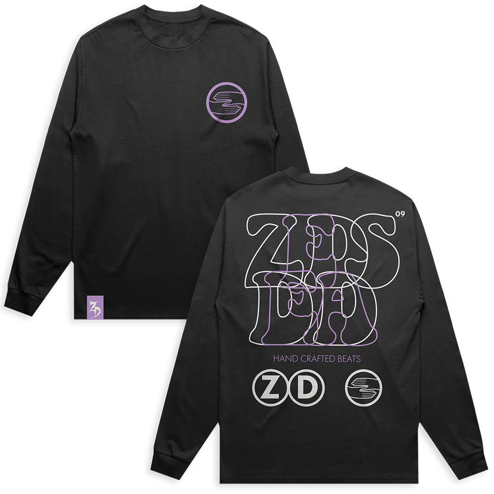 Zeds Dead Merch Hand Crafted Beats Black Long Sleeve Shirt Zeds Dead Shirt Gifts For Father's Day-1
