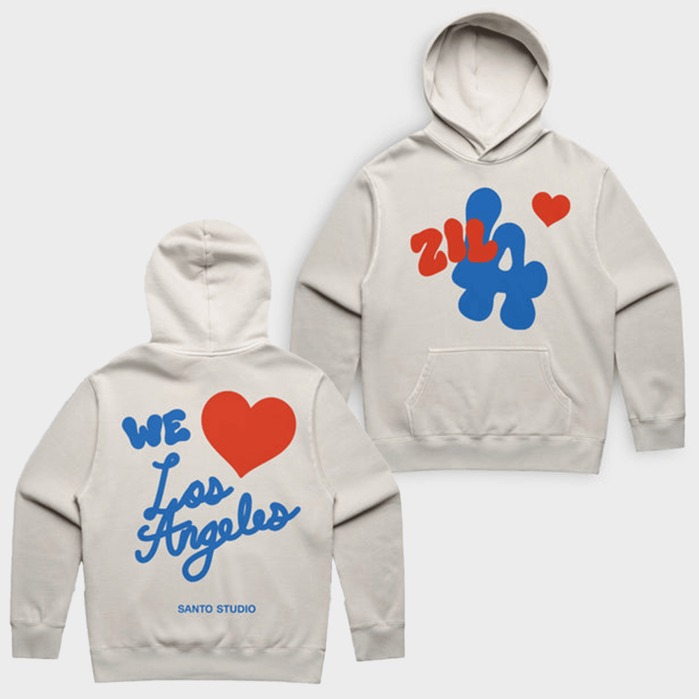Zilla We Love LA Hoodie Santo Studio Zilla We Love LA Hoodie Top Father's Day Gifts-1