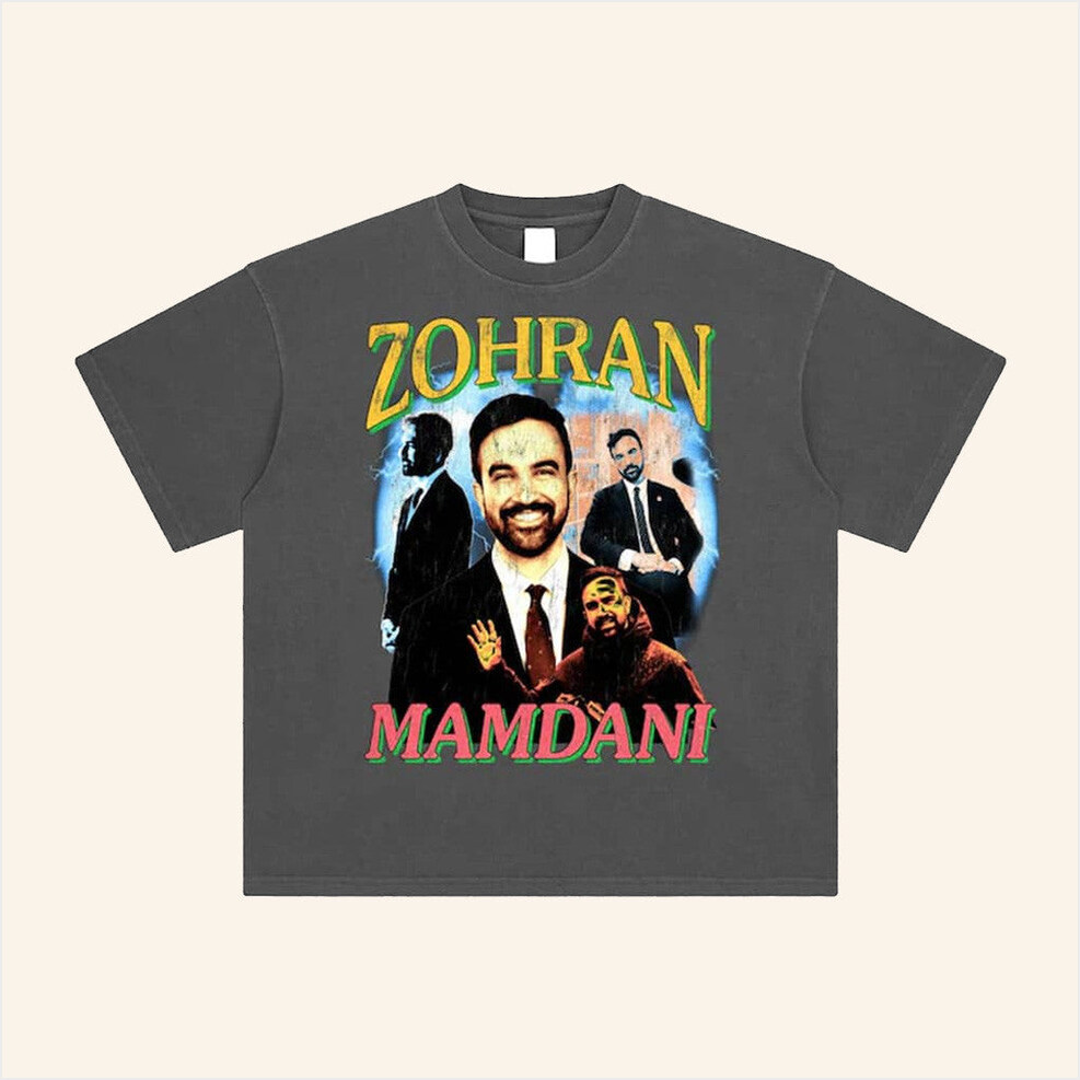 Zohran Mamdani Merch T-Shirt Gifts For Him Her Birthday Gifts For BFF Christmas Presents Ideas-1