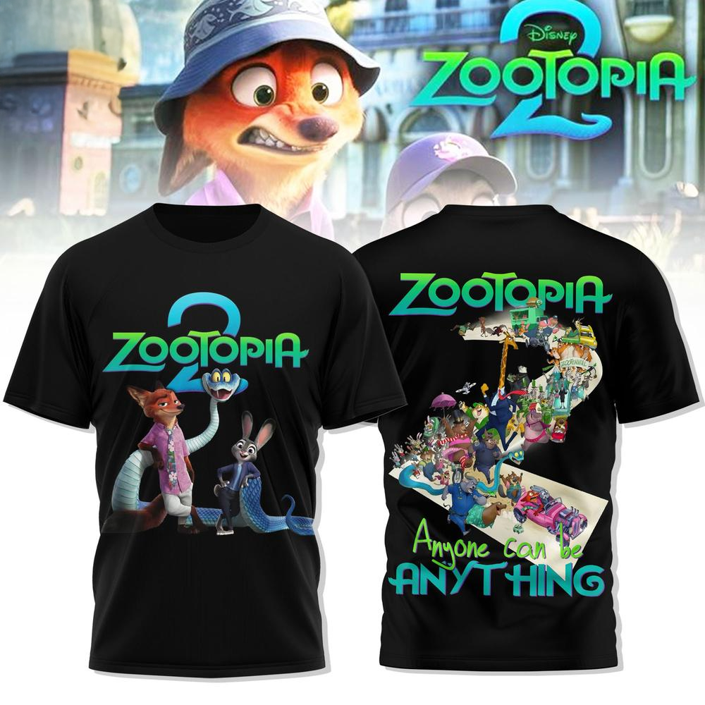 Zootopia 2 Disney Movie Shirt Zootopia Merch Fathers Day Presents For Movie Fans-1